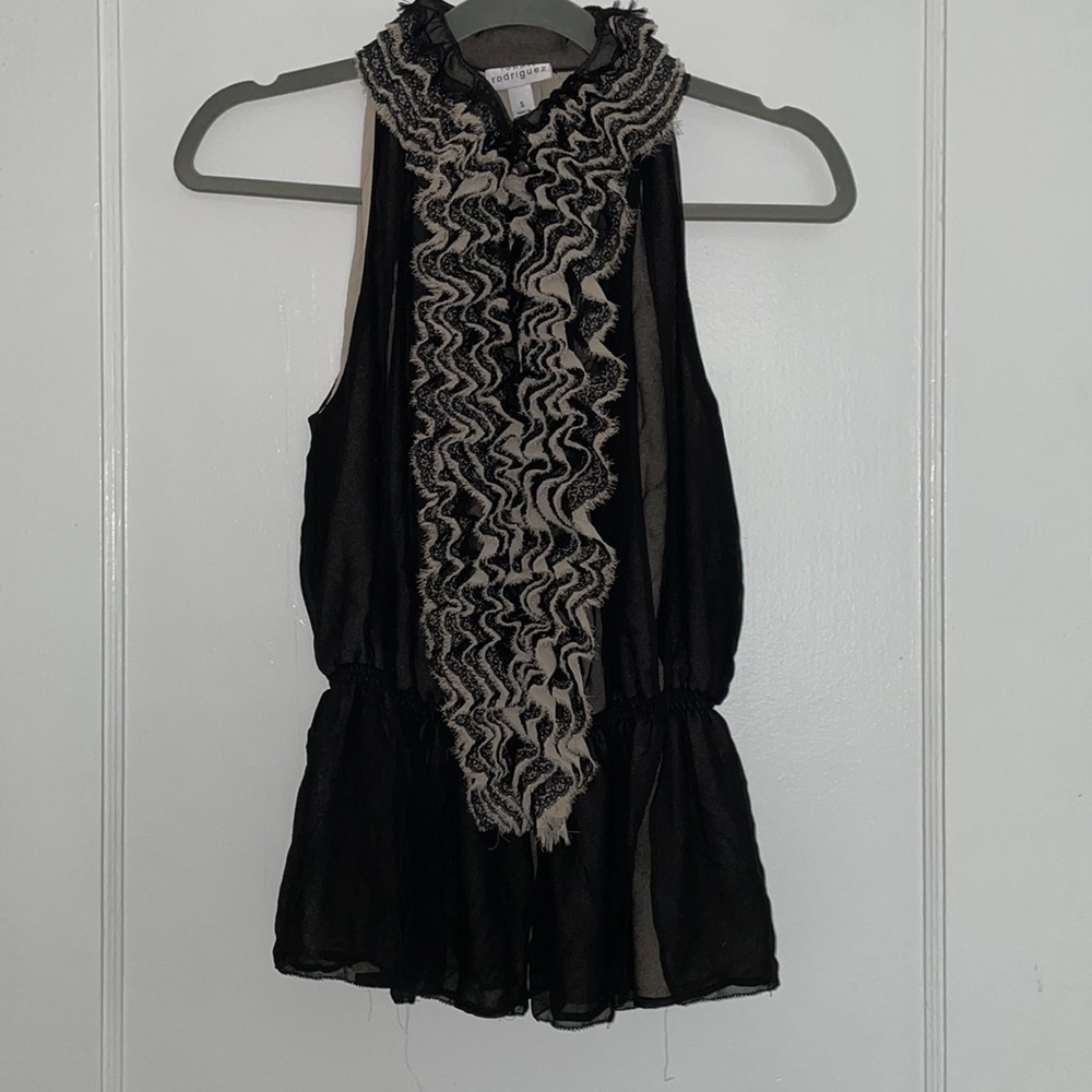 Robert Rodriguez Ruffled Blouse